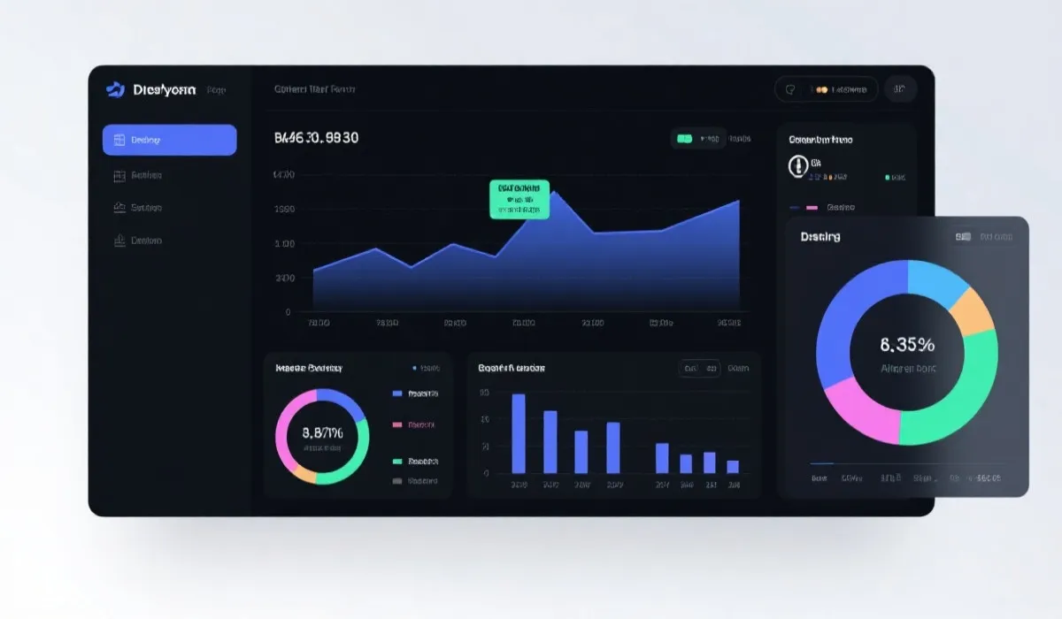 数据面板与走势分析示意图
