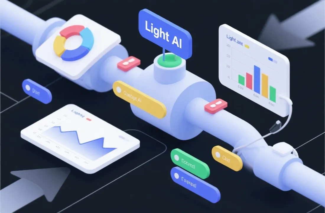 轻量AI分析管线与可视化示意